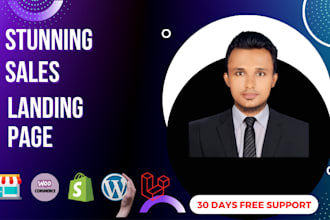 create a sales landing page for your product using elementor and woocommerce