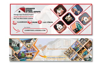 design facebook cover photo, linkedin, twitter, youtube banner, or header