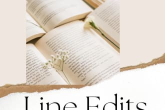 line edit your manuscript