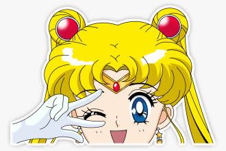 draw anime peeker sticker for your webstore or private use