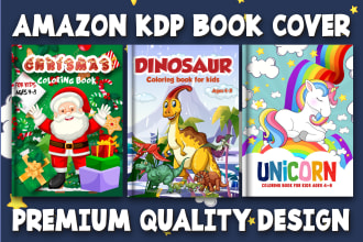 best kids or adults interior coloring book cover for KDP