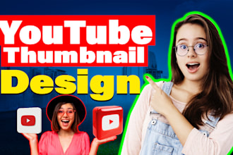 design catchy youtube thumbnail
