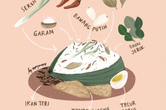 do recipe for food and cooking illustration