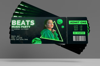 custom and unique ticket and voucher designs for any event