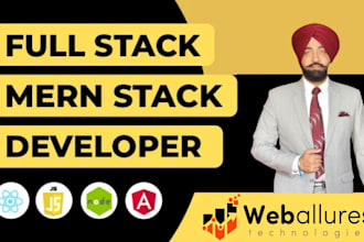be your mern stack developer, full stack web developer, php, laravel, react node