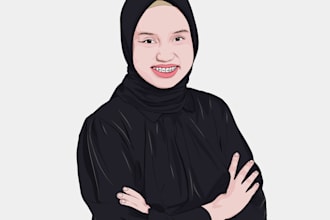draw portrait illustration for you