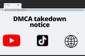 send a dmca notice to google, facebook, youtube, instagram
