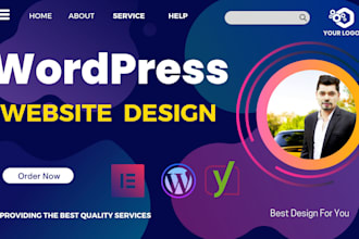 create a responsive wordpress website design or blog website