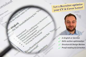 make your resume or cover letter attractive for recruiters plus translate it