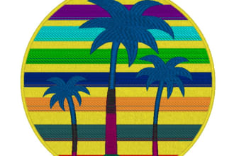 do customs logo design in pes,vp3,emb,dst file format