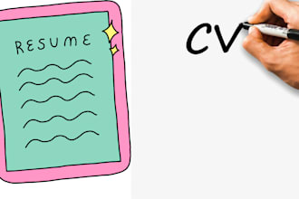 create a professional and modern cv or resume for you