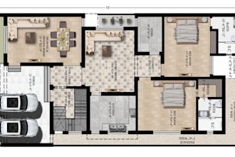 convert 2d blueprint to 3d