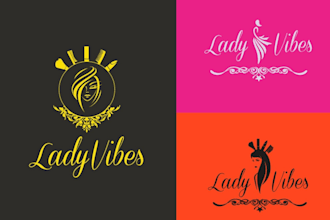design cosmetic beauty and eyelash makeup artist logo