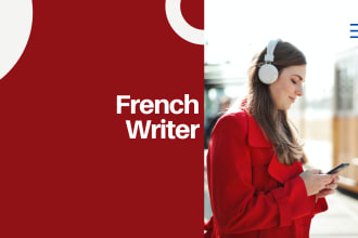 perform creative writing in french
