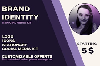 Top 5!  design simple visual identity for your brand