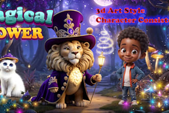 draw children book cover illustration and children story book illustrations
