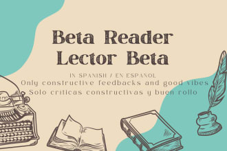 beta read your novel in spanish and provide useful feedback