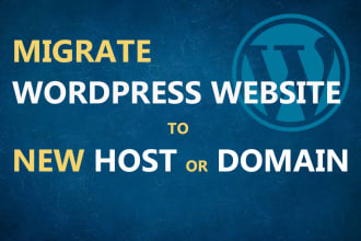 move, transfer, migrate wordpress website to new host