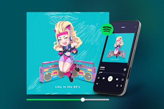 create aesthetic illustrations for singles