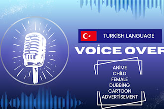 do voiceover in turkish