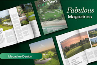 design a professional magazine or editorial publication