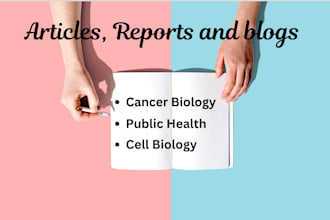 scientifically write in biology domain
