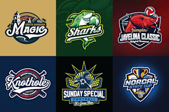 design sports logo for team, event, league, tournament, competition and other
