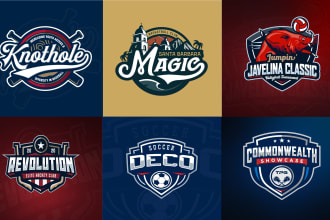 design sports logo for team, event, league, tournament, competition and other