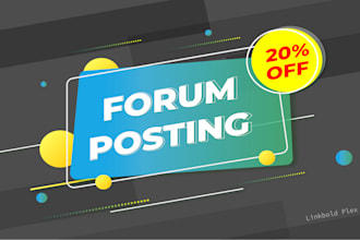 do manual forum posting backlinks with high da,link building