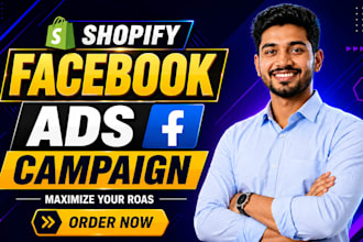 be your shopify facebook ads specialist, meta ads, instagram advertising expert