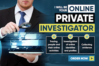 be your online private investigator osint and forensics