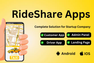 develop uber, indrive clone rideshare app with drivemond goride cabme code