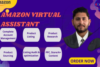 be your amazon virtual assistant, amazon fba setup and amazon account manager