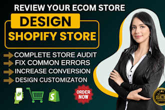 do shopify website design, audit and optimization services