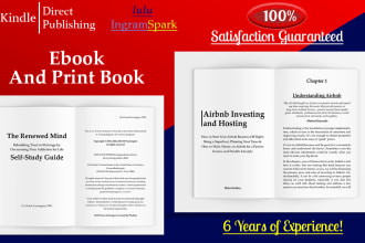do book formatting and layout design for ebook and print for KDP
