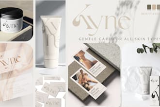 design full branding kit, brand identity, brand style guide with high end logo