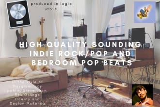 produce an indie rock or bedroom pop style beat