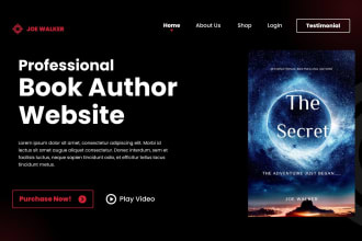 design author wordpress website redesign wordpress book author website