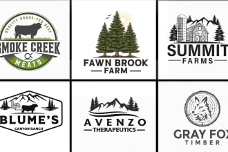 design a vintage farm and ranch logo for your company