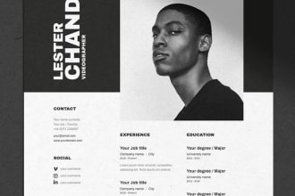 create a professional or an artistic CV depending on your profession