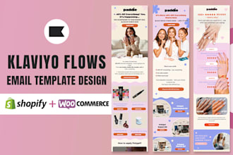 design custom klaviyo templates and klaviyo flows