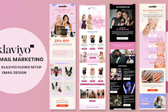 design custom klaviyo templates and klaviyo flows