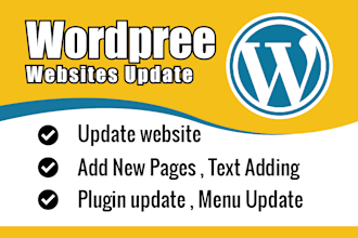 Hot Review!  update images,text,blog post,pages,menus,plugings on wordpress website