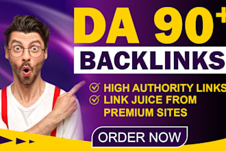 provide high authority da 90 backlinks off page SEO link building