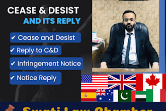 draft a cease and desist letter or its reply