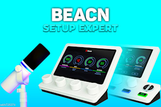 setup beacn studio, microphone, mix create dual PC audio