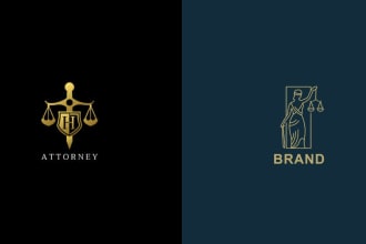 design professional logo for legal, lawyer attorney or law firm
