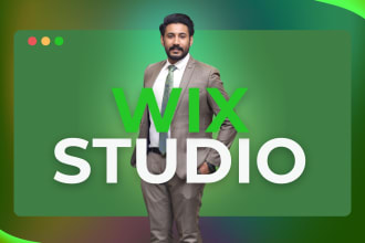 design and develop a fully functional wix studio website