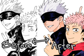 coloring your manga or comic panel