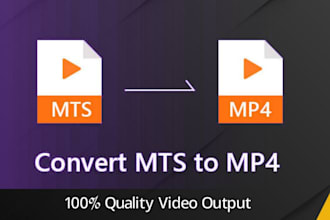 convert mts to mp4 or any format